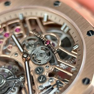 Đồng Hồ Audemars Piguet Replica 11 Royal Oak Tourbillon 26735 Mặt Lộ Cơ Mạ Vàng Hồng 41mm (1)