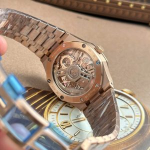 Đồng Hồ Audemars Piguet Replica 11 Royal Oak Tourbillon 26735 Mặt Lộ Cơ Mạ Vàng Hồng 41mm (1)