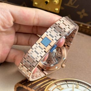 Đồng Hồ Audemars Piguet Replica 11 Royal Oak Tourbillon 26735 Mặt Lộ Cơ Mạ Vàng Hồng 41mm (1)