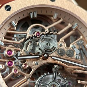 Đồng Hồ Audemars Piguet Replica 11 Royal Oak Tourbillon 26735 Mặt Lộ Cơ Mạ Vàng Hồng 41mm (1)