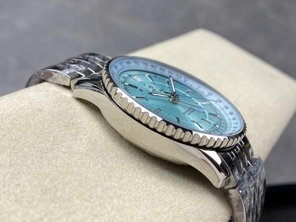 Đồng Hồ Breitling Nivitimer Replica 11 Nam Mặt Xanh Băng Máy Cơ Tự Động Thụy Sỹ 41mm (2)