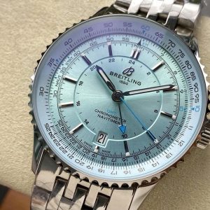 Đồng Hồ Breitling Nivitimer Replica 11 Nam Mặt Xanh Băng Máy Cơ Tự Động Thụy Sỹ 41mm (2)