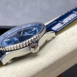 Đồng Hồ Breitling Nivitimer Replica 11 Nam Mặt Xanh Dương Dây Da 41mm (2)