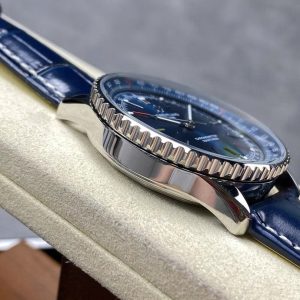 Đồng Hồ Breitling Nivitimer Replica 11 Nam Mặt Xanh Dương Dây Da 41mm (2)