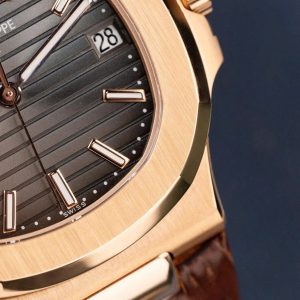 Đồng Hồ Patek Philippe Nautilus 5711 Mặt Xám Dây Da Tinh Chỉnh Xưởng BBF 40mm (2)
