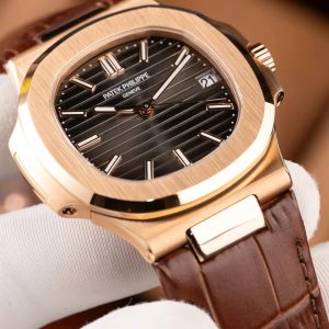 Đồng Hồ Patek Philippe Nautilus 5711 Mặt Xám Dây Da Tinh Chỉnh Xưởng BBF 40mm (2)