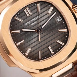 Đồng Hồ Patek Philippe Nautilus 5711 Mặt Xám Dây Da Tinh Chỉnh Xưởng BBF 40mm (2)