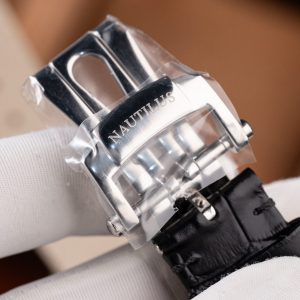 Đồng Hồ Patek Philippe Replica 11 Nautilus 5711 Mặt Xám Dây Da Tinh Chỉnh Xưởng BBF 40mm (2)