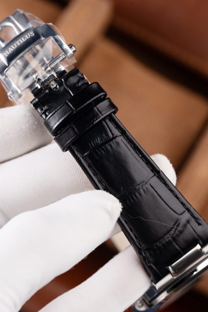 Đồng Hồ Patek Philippe Replica 11 Nautilus 5711 Mặt Xám Dây Da Tinh Chỉnh Xưởng BBF 40mm (2)