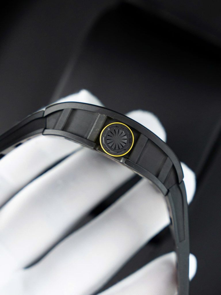 Đồng Hồ Richard Mille Chế Tác RM035 Americas Toro Vỏ Gốm Đen Dây Cao Su Xưởng ZF 40x48mm (2)