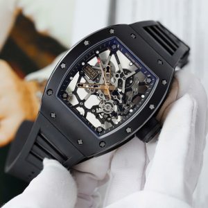 Đồng Hồ Richard Mille Rep Cao Cấp RM035 Americas Toro Vỏ Gốm Đen Dây Cao Su ZF 40x48mm (2)