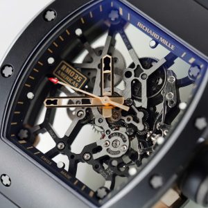 Đồng Hồ Richard Mille Rep Cao Cấp RM035 Americas Toro Vỏ Gốm Đen Dây Cao Su ZF 40x48mm (2)