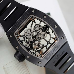 Đồng Hồ Richard Mille Rep Cao Cấp RM035 Americas Toro Vỏ Gốm Đen Dây Cao Su ZF 40x48mm (2)