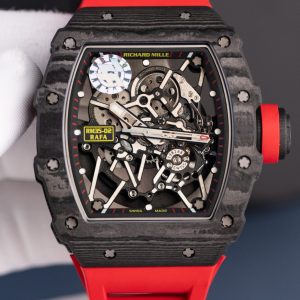 Đồng Hồ Richard Mille Rm35-02 Màu Đỏ Vỏ Carbon Siêu Nhẹ Replica Cao Cấp Xưởng ZF 44mm (1)