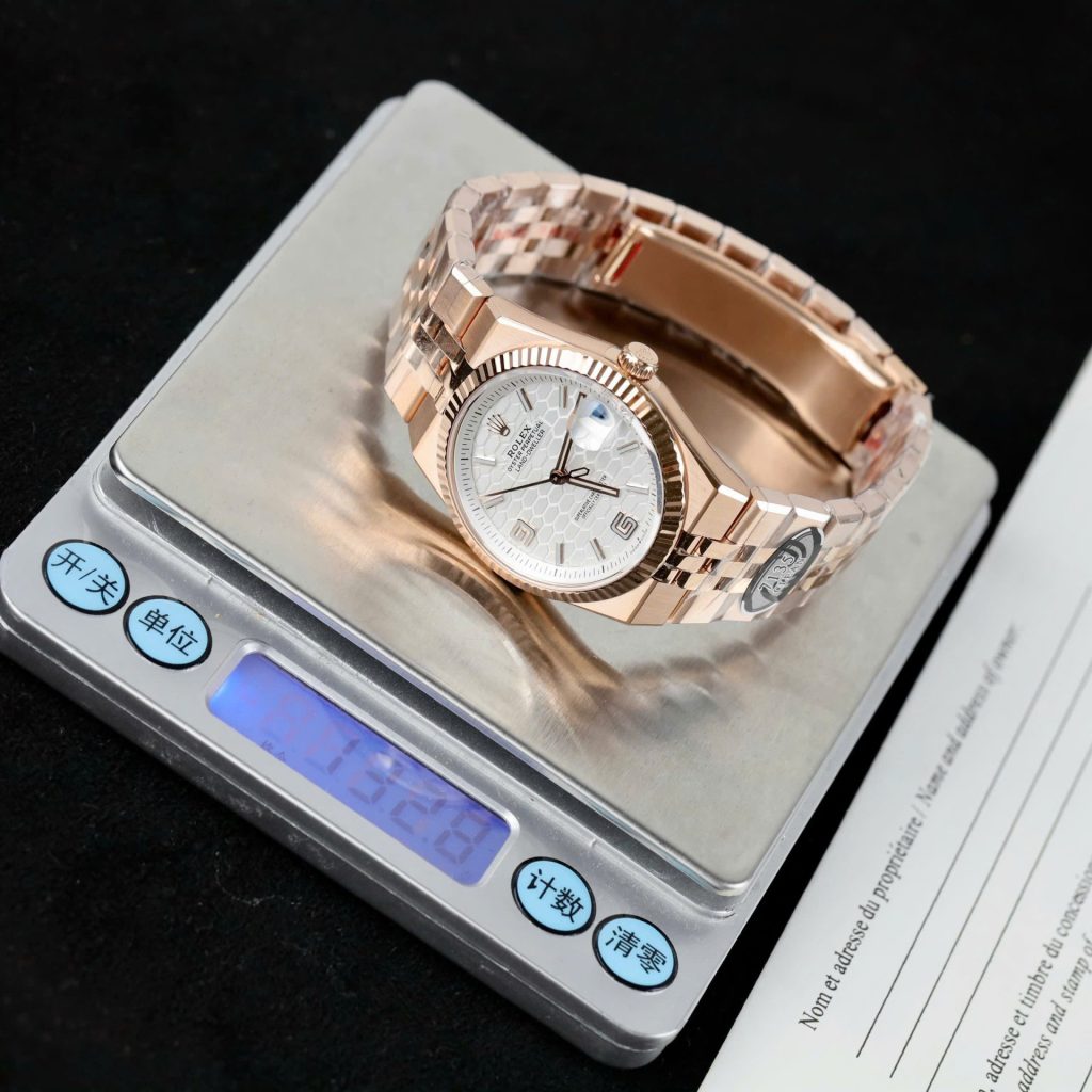 Đồng Hồ Rolex Rep 11 Land-Dweller 127235 Mặt Trắng Họa Tiết Tổ Ong Xưởng Clean 36mm (2)