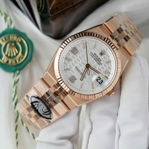 Đồng Hồ Rolex Rep 11 Land-Dweller 127235 Mặt Trắng Họa Tiết Tổ Ong Xưởng Clean 36mm (2)