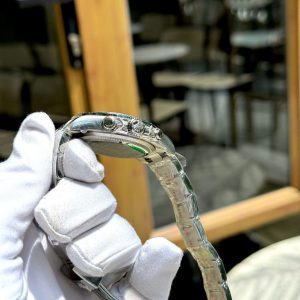 Đồng Hồ Rolex Replica Cao Cấp Daytona Arolla Challenge Đính Đá Màu Xanh Blue 40mm (2)