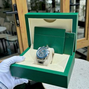 Đồng Hồ Rolex Replica Cao Cấp Daytona Arolla Challenge Đính Đá Màu Xanh Blue 40mm (2)
