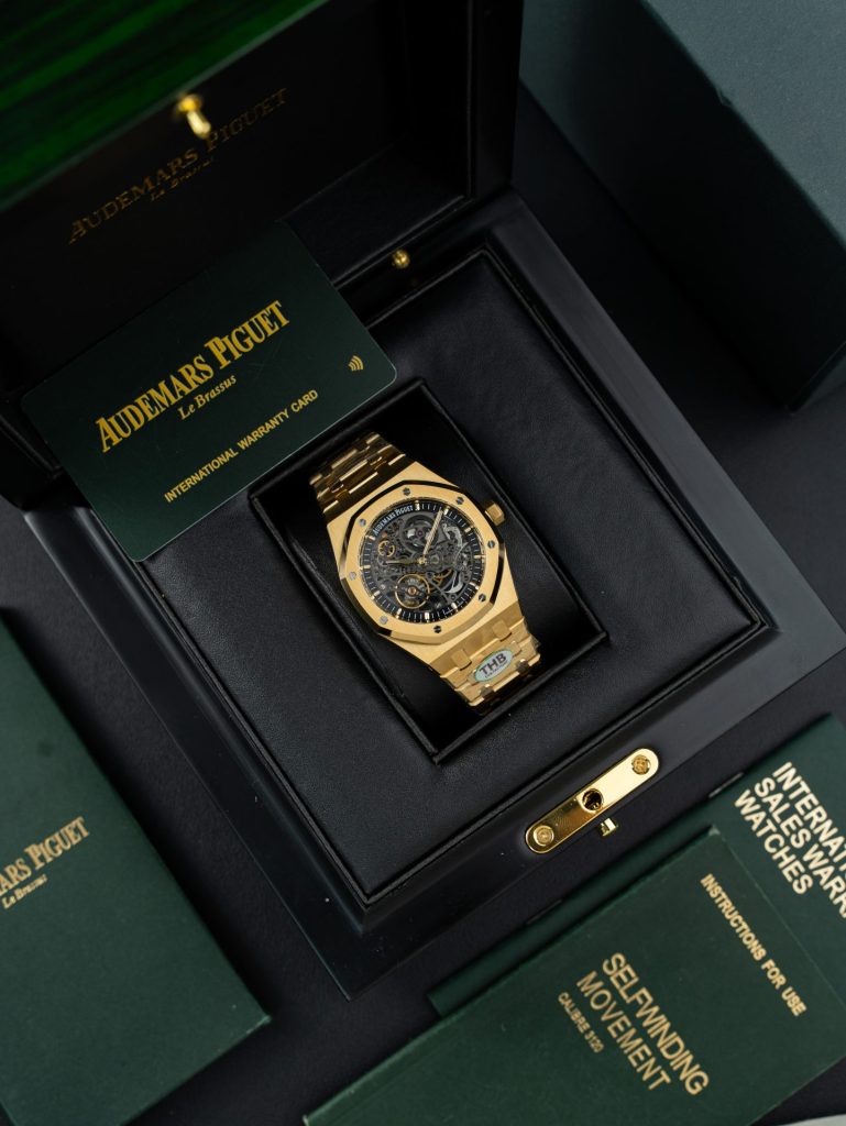 Đồng Hồ Audemars Piguet Rep 11 Royal Oak Openworked 15407 Mạ Vàng Mặt Lộ Cơ Nhà Máy THB 41mm (2)