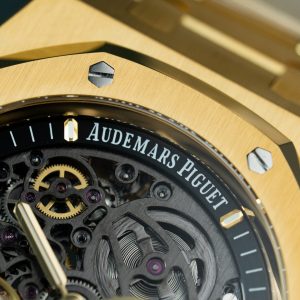 Đồng Hồ Audemars Piguet Rep 11 Royal Oak Openworked 15407 Mạ Vàng Mặt Lộ Cơ Nhà Máy THB 41mm (2)