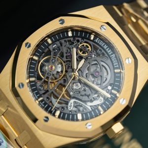 Đồng Hồ Audemars Piguet Rep 11 Royal Oak Openworked 15407 Mạ Vàng Mặt Lộ Cơ Nhà Máy THB 41mm (2)