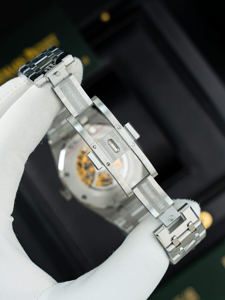 Đồng Hồ Audemars Piguet Replica 11 Royal Oak Openworked 15407 Mặt Màu Vàng Lộ Cơ Xưởng THB 41mm (2)