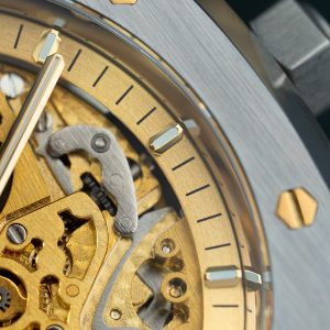 Đồng Hồ Audemars Piguet Replica 11 Royal Oak Openworked 15407 Mặt Màu Vàng Lộ Cơ Xưởng THB 41mm (2)