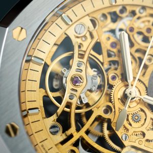 Đồng Hồ Audemars Piguet Replica 11 Royal Oak Openworked 15407 Mặt Màu Vàng Lộ Cơ Xưởng THB 41mm (2)