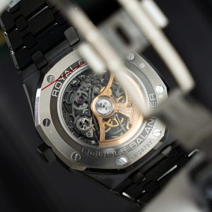 Đồng Hồ Audemars Piguet Replica Cao Cấp Royal Oak 15416 Mặt Lộ Cơ Vỏ Gốm Đen Xưởng THB 41mm (2)