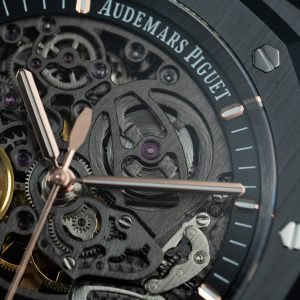 Đồng Hồ Audemars Piguet Replica Cao Cấp Royal Oak 15416 Mặt Lộ Cơ Vỏ Gốm Đen Xưởng THB 41mm (2)