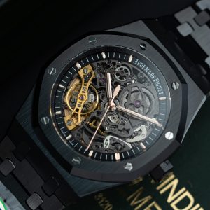 Đồng Hồ Audemars Piguet Replica Cao Cấp Royal Oak 15416 Mặt Lộ Cơ Vỏ Gốm Đen Xưởng THB 41mm (2)