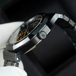 Đồng Hồ Audemars Piguet Replica Cao Cấp Royal Oak 15416 Mặt Lộ Cơ Vỏ Gốm Đen Xưởng THB 41mm (2)