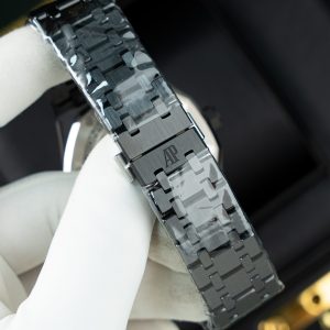 Đồng Hồ Audemars Piguet Replica Cao Cấp Royal Oak 15416 Mặt Lộ Cơ Vỏ Gốm Đen Xưởng THB 41mm (2)