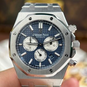 Đồng Hồ Audemars Piguet Royal Oak 26331 Chronograph Replica 11 Mặt Xanh Blue Máy Cơ Thụy Sỹ Xưởng APS 41mm (2)
