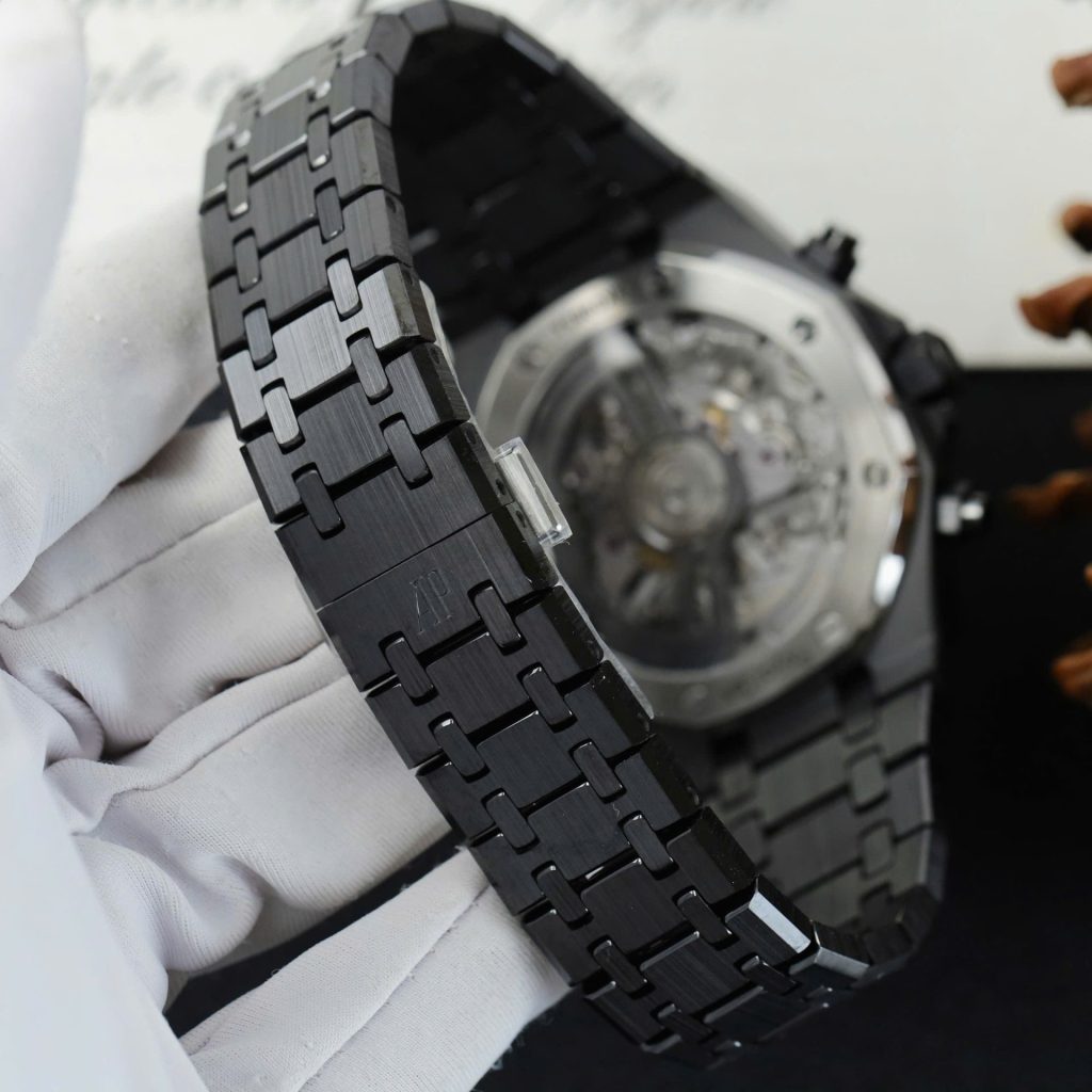 Đồng Hồ Audemars Piguet Royal Oak Chronograph 26240 Replica 11 Vỏ Gốm Mặt Xanh Than Xưởng APS 41mm (2)