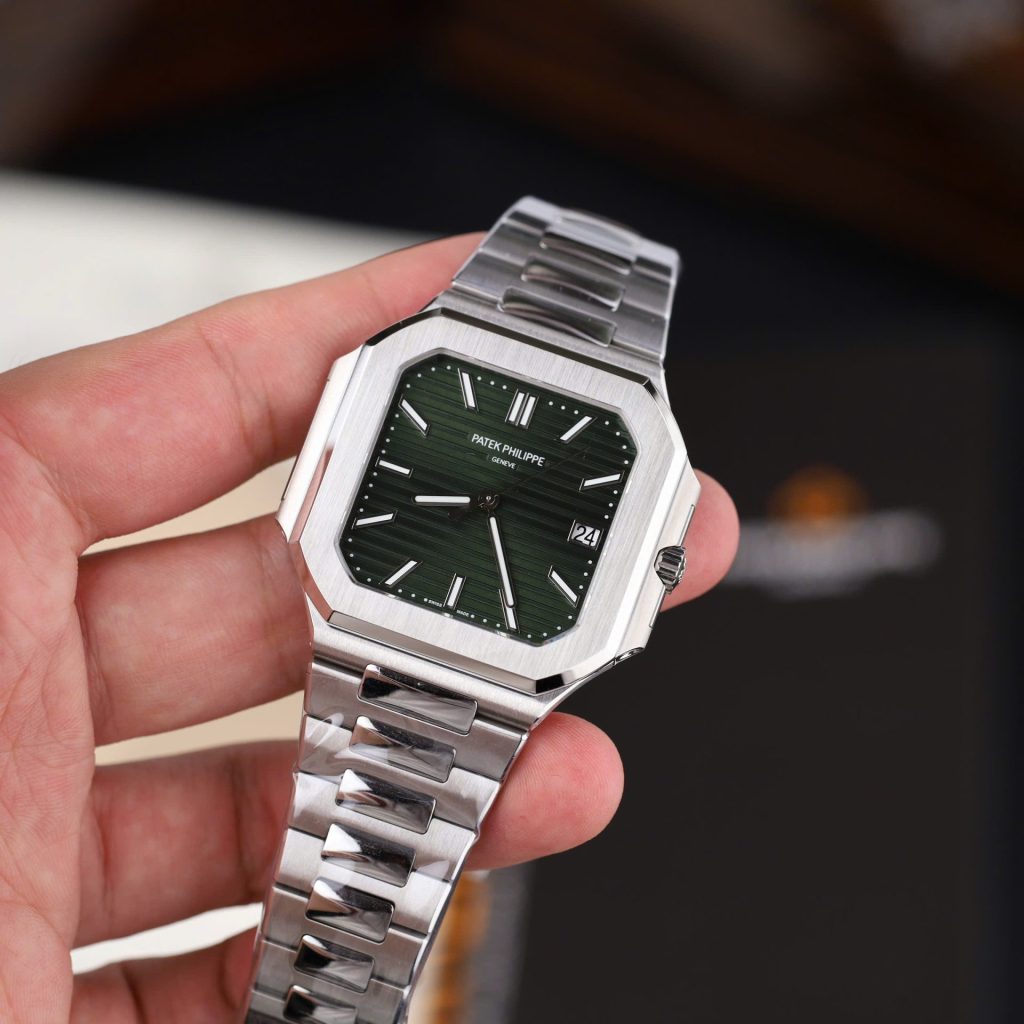 Đồng Hồ Patek Philippe Replica 11 Cubitus 5821 Mặt Xanh Lá Cây Tinh Chỉnh Nhà Máy 45mm (2)