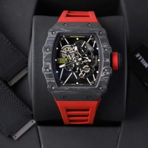 Đồng Hồ Richard Mille RM35-01 Rep Cao Cấp Màu Đỏ Vỏ Carbon NTPT Xưởng ZF 49,9x43mm (2)
