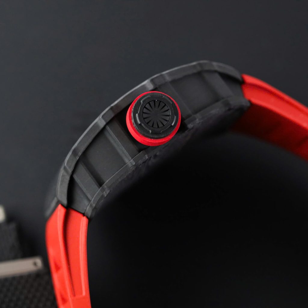 Đồng Hồ Richard Mille RM35-01 Rep Cao Cấp Màu Đỏ Vỏ Carbon NTPT Xưởng ZF 49,9x43mm (2)