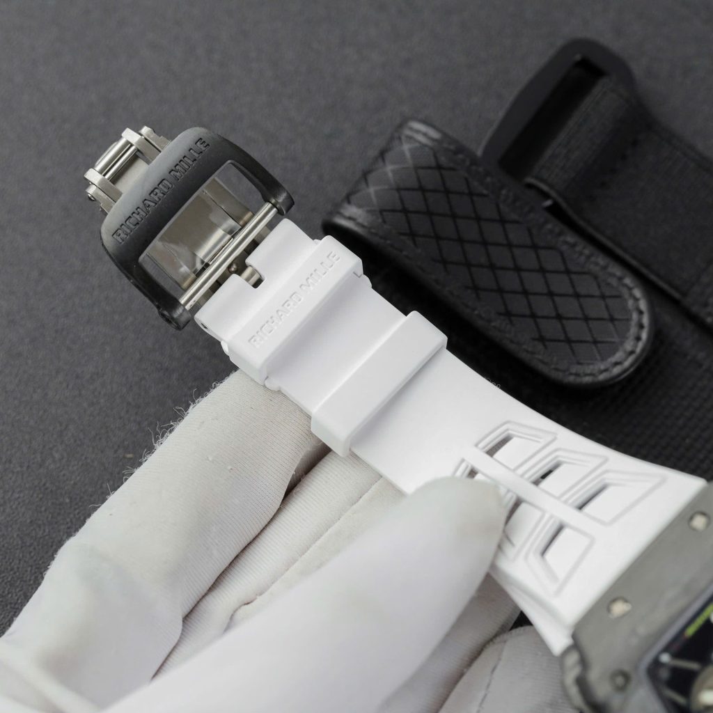 Đồng Hồ Richard Mille RM35-01 Replica 11 Vỏ Carbon NTPT Dây Cao Su Trắng Xưởng ZF 49,9x43mm (2)