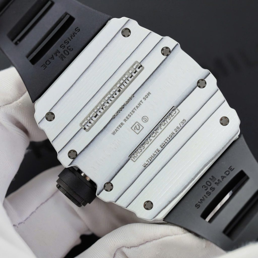 Đồng Hồ Richard Mille RM35-01 Replica 11 Vỏ Carbon NTPT Màu Trắng Nhà Máy ZF 49,9x43mm (2)