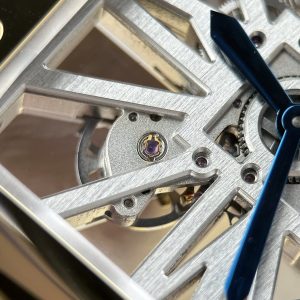 Đồng Hồ Cartier Santos Replica 11 Demi Vàng Mặt Lộ Cơ Dây Kim Loại 39 (2)