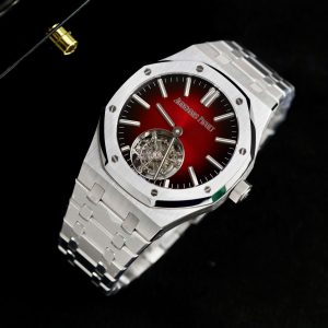 Đồng Hồ Audemars Piguet Chế Tác Royal Oak Selfwinding Flying Tourbillon 26730ST Mặt Số Màu Đỏ Tía 41mm (2)