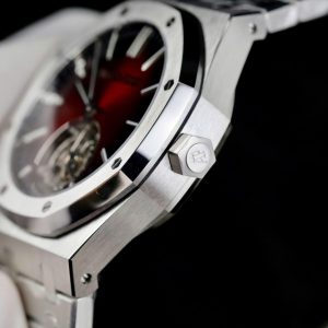Đồng Hồ Audemars Piguet Chế Tác Royal Oak Selfwinding Flying Tourbillon 26730ST Mặt Số Màu Đỏ Tía 41mm (2)