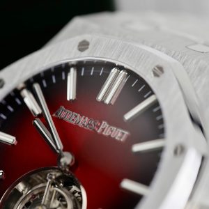 Đồng Hồ Audemars Piguet Chế Tác Royal Oak Selfwinding Flying Tourbillon 26730ST Mặt Số Màu Đỏ Tía 41mm (2)