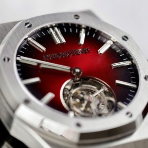 Đồng Hồ Audemars Piguet Chế Tác Royal Oak Selfwinding Flying Tourbillon 26730ST Mặt Số Màu Đỏ Tía 41mm (2)