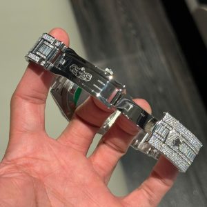 Đồng Hồ Rolex Sky-Dweller Chế Tác Đính Full Kim Cương Moissanite Máy Cơ Thụy Sỹ 42mm (2)