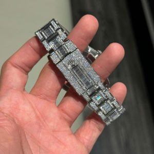 Đồng Hồ Rolex Sky-Dweller Chế Tác Đính Full Kim Cương Moissanite Máy Cơ Thụy Sỹ 42mm (2)