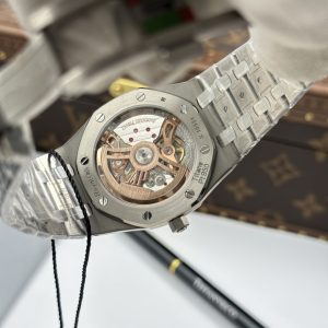 Đồng Hồ Audemars Piguet Chế Tác Royal Oak Extra-thin Jumbo 16202 Mặt Màu Đỏ Đô Nhà Máy ZF 39mm (2)