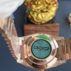 Đồng Hồ Nam Rolex Day-Date Chế Tác Mặt Số Sundust Trọng Lượng 210 Gram Xưởng RC 40mm (2)