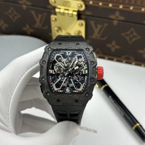 Đồng Hồ Richard Mille RM 35-03 Rafael Nadal Replica 11 Vỏ Carbon TPT Màu Đen Máy Cơ Thuỵ Sỹ 43 (2)